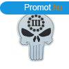 WARAGOD Tapasz 3D Punisher three Percenter 6.8x5.2cm