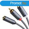 UGREEN AV102 kbel 2x RCA (Cinch) jack 3,5 mm 1m (fekete)