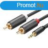 UGREEN AV102 2x RCA (Cinch) jack 3,5 mm-es kbel, 1,5m (feke