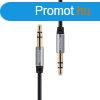 Mini jack 3.5mm AUX kbel Remax RL-L100 1m (fekete)