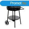 Szn barbecue kerekekkel DKD Home Decor Fekete Fm Manyag 5