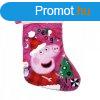 Karcsonyi Zokni Peppa Pig Cosy corner 42 cm MOST 8941 HELYE