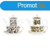 Ednyek DKD Home Decor Leoprd Kristly Porceln Barna tlt