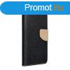 FANCY Book case for IPHONE 16 Plus black / gold