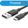 USB-Mikro USB-kbel UGREEN QC 3.0 2,4A 1m (fekete)