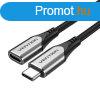 USB-C 3.1 hosszabbt kbel Vention TABHF 1m PD 60W (szrke)