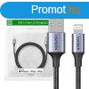 UGREEN US199 Lightning - USB kbel, 2,4A, 1m (fekete)