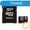 Silicon Power memory card Micro SDHC 8GB Class 10 +Adapter