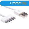 Akyga AK-USB-08 USB-Apple 30-pin cable 1m White