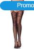  Tear drop garterbelt stockings black O/S 