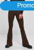 Urban Classics Ladies Rib Knit Bootcut Leggings brown