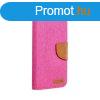 CANVAS Book case for IPHONE 16 pink