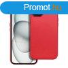 LEATHER MAG COVER case for IPHONE 15 Plus red