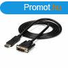 DisplayPort?DVI Adapter Startech DP2DVIMM6 (1,8 m) Fekete 1.