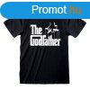 Rvid ujj pl The Godfather Logo Fekete Unisex MOST 16606 