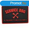 WARAGOD Service Dog PVC rtt, fekete-piros