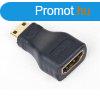 Gembird HDMI mini C -> HDMI M/F adapter fekete