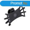 Swivel silicone bike holder with replaceable head - black