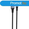 Foneng X112 USB-A to Lightning cable 2.4A, 1m (black)