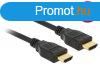 DeLock HDMI + Ethernet male/male sszekt kbel 4K 1m