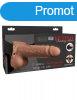  7" Hollow Strap-On with Remote  Tan/ Black 