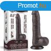  8&#039;&#039; Sliding Skin Dual Layer Dong Black I 