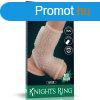  Vibrating Drip Knights Ring with Scrotum Sleeve (White) 