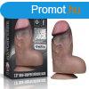  7" Dual-Layered Silicone Nature Cock Brown 