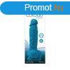  Colours - Pleasures - Vibrating - 5" Dildo - Blue 