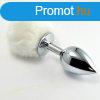  Pompon Metal Plug Small White 