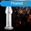  5" Glass Romance Anal Plug Clear 