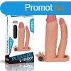  Add 3" Vibrating Double Penis Sleeve 