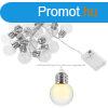 Mini izz hats elemes LED fnysor (20 LED, meleg fehr)