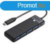 Orico Hub 4in1 USB A3.0x4 (fekete)