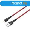 LDNIO LS482 2m USB - Lightning kbel (piros)