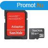 Sandisk 32GB microSDHC Class 4 + adapterrel