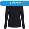 JT002F tri-blend Ni hossz ujj pl Just Ts, Solid Black-M