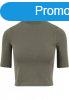 Urban Classics Ladies Cropped Turtleneck Tee olive