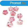 Cseh prselt csillag gyngy - Crystal Fuchsia Splash - 8mm