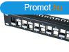 res FTP Cat.6a patchpanel, 24 portos, 1U