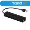 I-TEC USB 3.0 Slim HUB 3 Port+Gigabit Ethernet Adapter Black