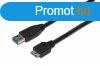 Assmann USB 3.2 connection cable, type A - micro B 1m Black