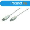 Logilink USB A-B Cable Grey 2m