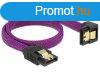 DeLock SATA cable 6 Gb/s 30cm down / straight metal Purple P