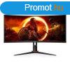 AOC velt Gaming 180Hz VA monitor 34" CU34G2XP/BK, 3440