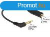 DeLock Audio Cable Stereo jack 3,5 mm 3 pin male angled >