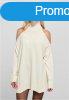 Urban Classics Ladies Cold Shoulder Turtelneck Sweater white