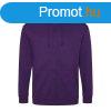 Just Hoods cipzros kapucnis frfi pulver AWJH050, Purple-M