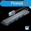 Advance USB Hub - XPAND SMART (USB-A to 4x USB-A3.0, szrke)