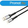 Avax CB401G STEELY USB-A - Lightning 20W 1,5m Cable Black/Gr